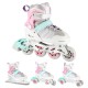 NH18192 4IN1 PINK SIZE M(34-38) IN-LINE SKATES/FIGURE ICE SKATES