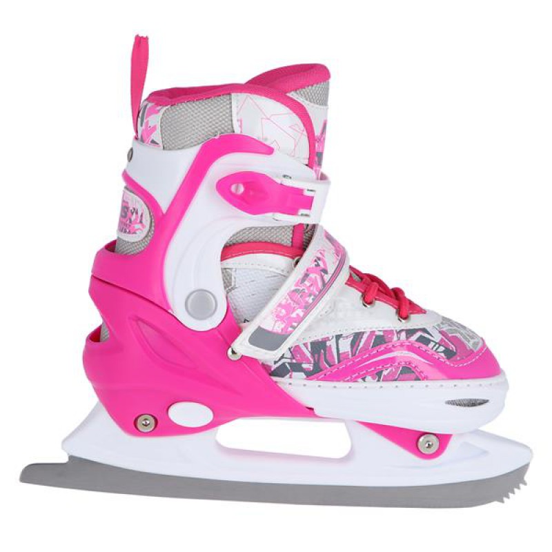 NF10927 A 2IN1 DARK PINK SIZE L(39-42) IN-LINE SKATES/FIGUREICE SKATES