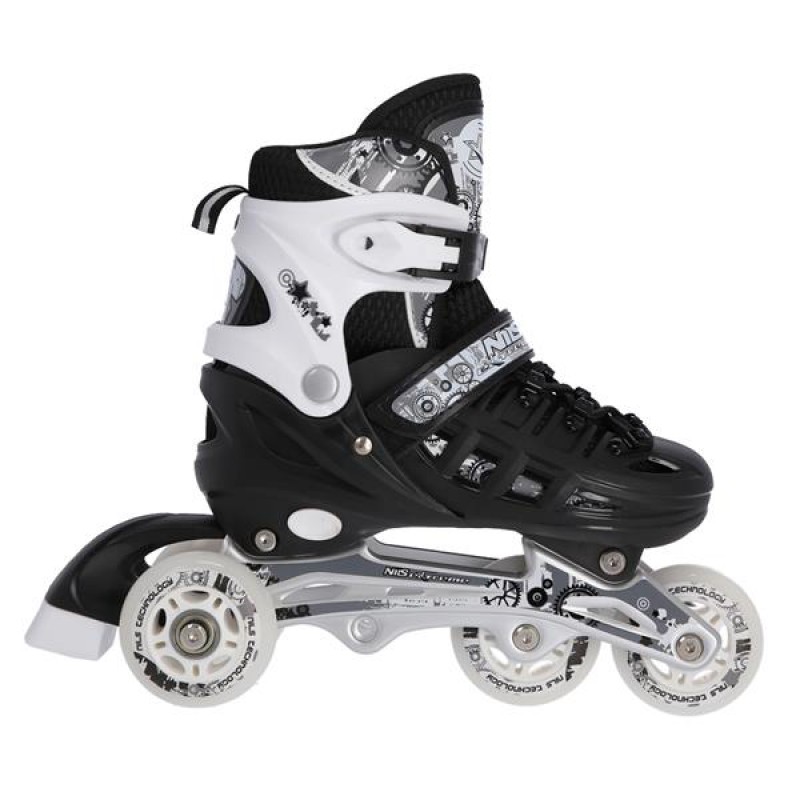 NH10905 4in1 BLACK SIZE L(39-42) INLINE/ICE-SKATES NILS EXTREME