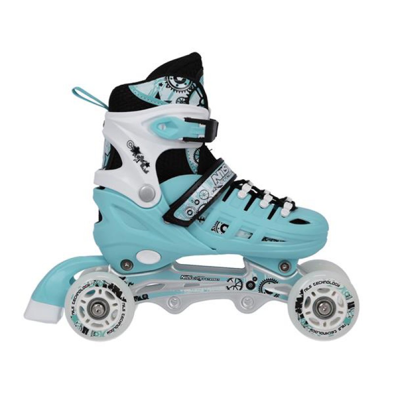 NH10905 4in1 MINT SIZE S(31-34) INLINE/ICE-SKATES NILS EXTREME