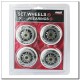 PU 84x24 82A BLACK WHEELS (4 pcs) NILS EXTREME