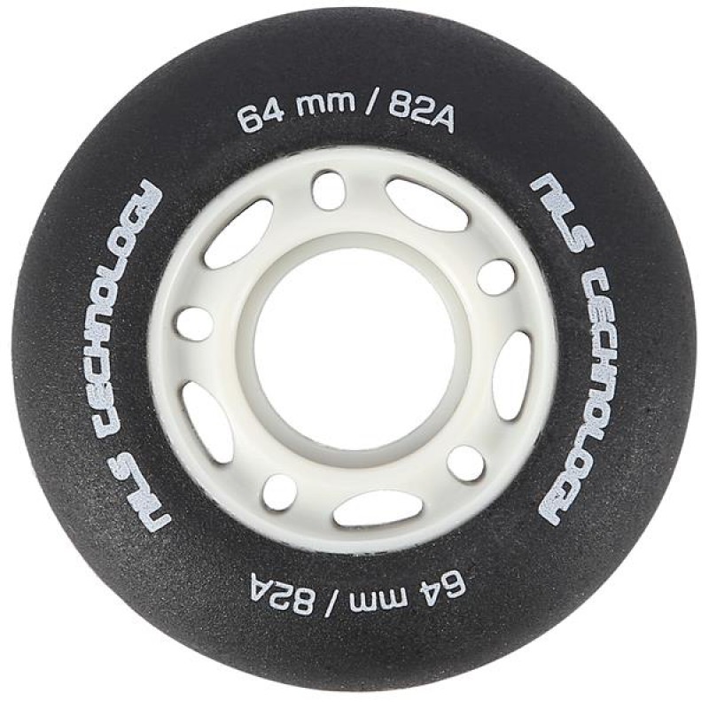 PU 64 x 24 BLACK MAT 82A WHEELS 4 PCS. NILS EXTREME