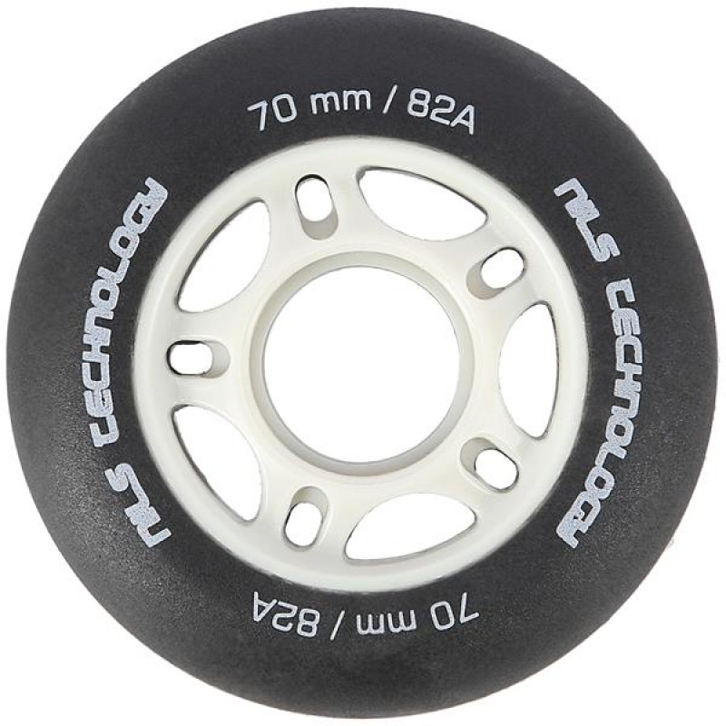 PU 70 x 24 BLACK MAT 82A WHEELS 4 PCS. NILS EXTREME