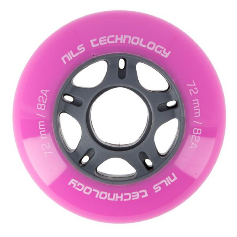 PU 72x24 82A PINK WHEELS (4 pcs) NILS EXTREME