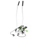 S3085 GREEN-WHITE SLANTING STEPPER WITH HANDLE AND ROPES HMS