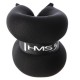 OB06 BLACK ANKLE WRIST WEIGHTS 2 x 3 KG HMS