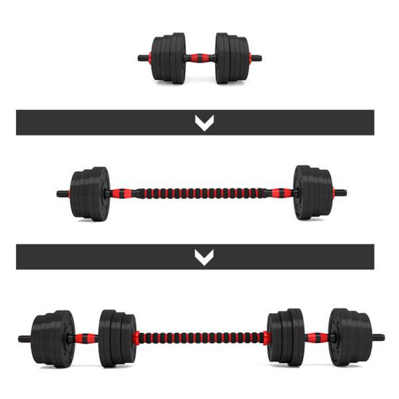 SGP20 COMPOSITE BARBELL AND DUMBBELLS SET 20 KG HMS