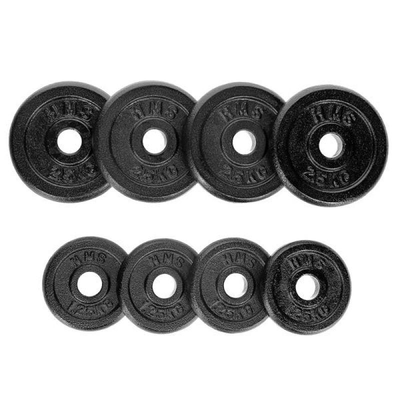 ST20 BLACK PLATES DUMBBELL SET IN SUITCASE 20KG HMS