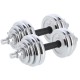 STC30 CHROME DUMBBELL SET-BARBELL IN SUITCASE 2x15KG HMS