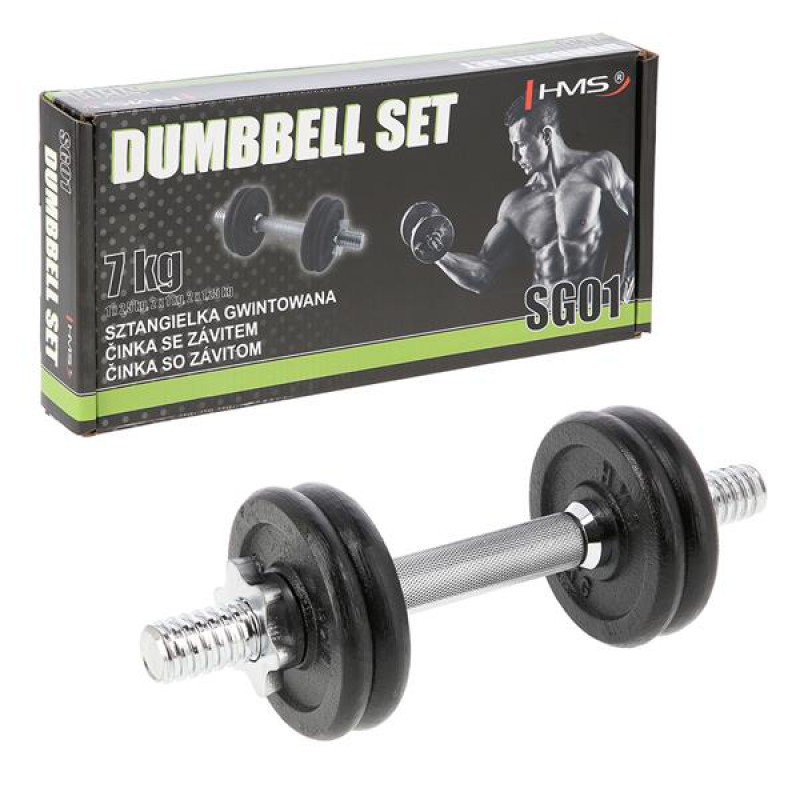 SG01 CAST IRON DUMBBELL 7 KG