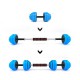 SGG30BAR DUMBBELL-BARBELL SET 30KG HMS