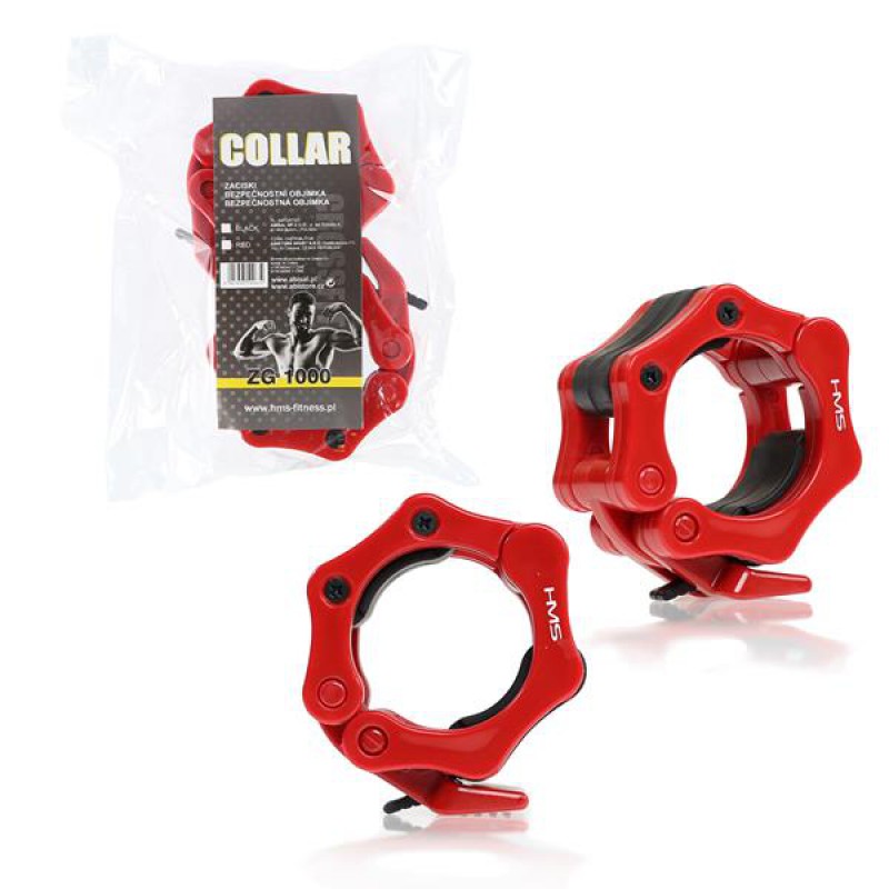 ZG1000R LOCK JAW COLLARS HMS (red) 2 pcs