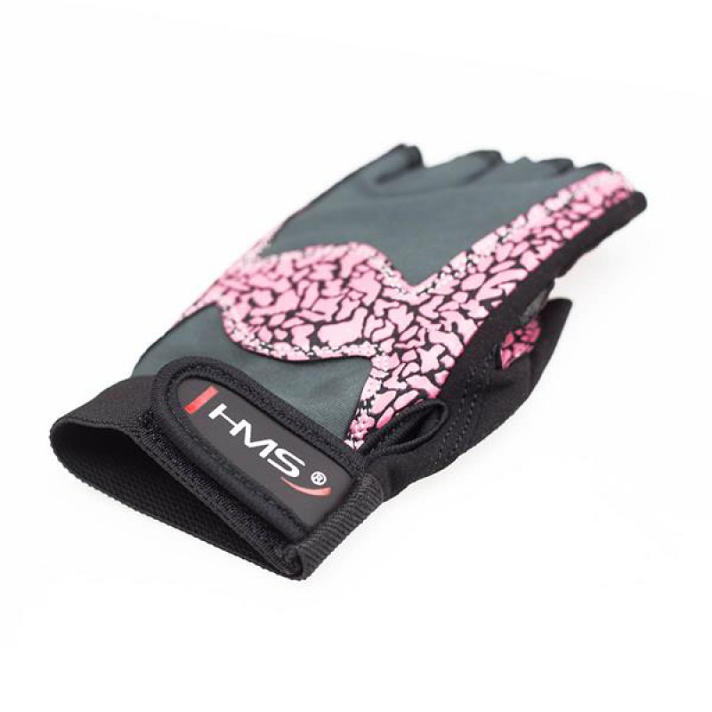 RST03 SIZE L LADY FITNESS GLOVES HMS (pink - gray)