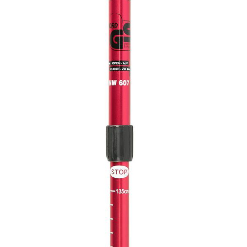 NW607 RED NORDIC WALKING POLES NILS