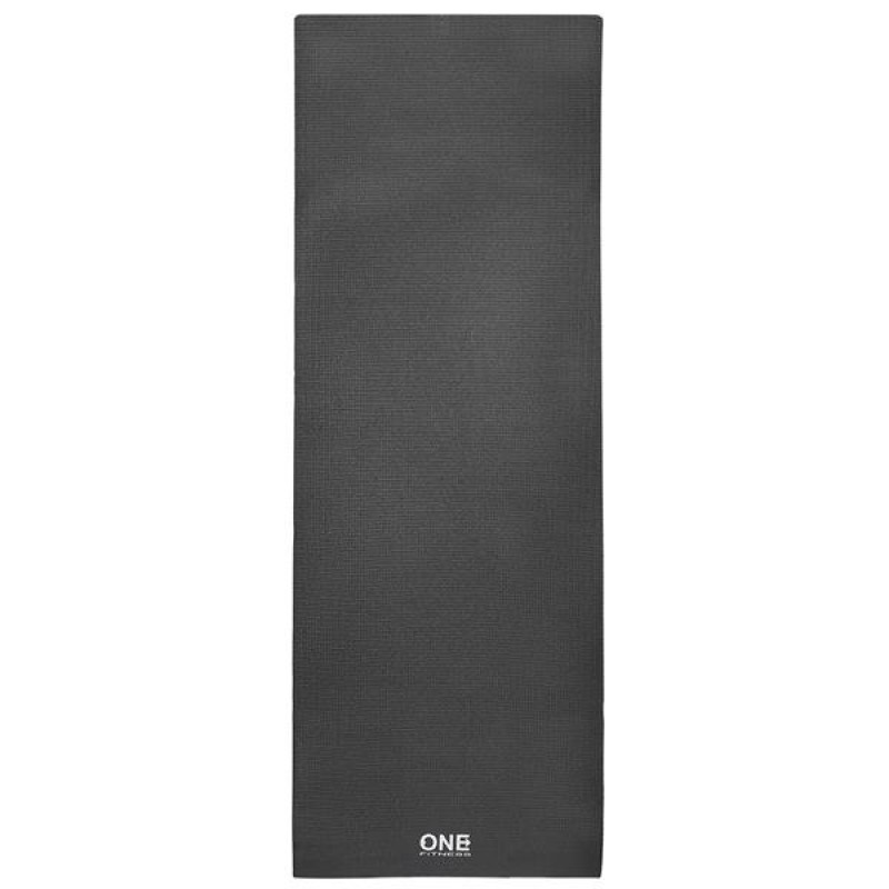 YM02 BLACK YOGA MAT ONE FITNESS