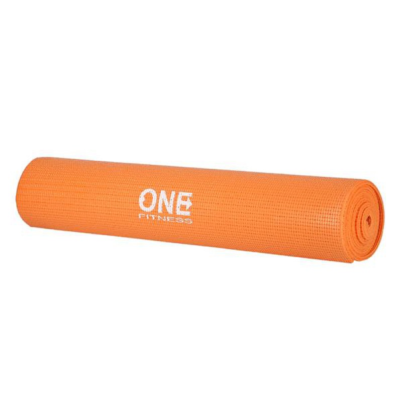 YM02 ORANGE YOGA MAT ONE FITNESS