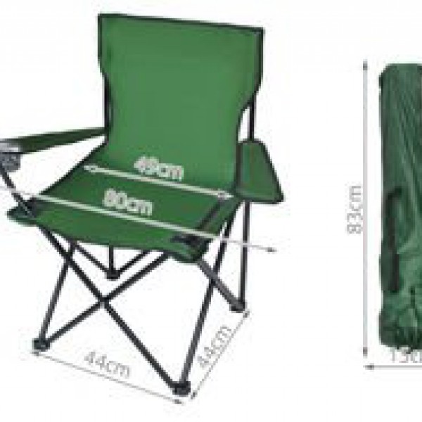 Žalia sulankstoma kėdė